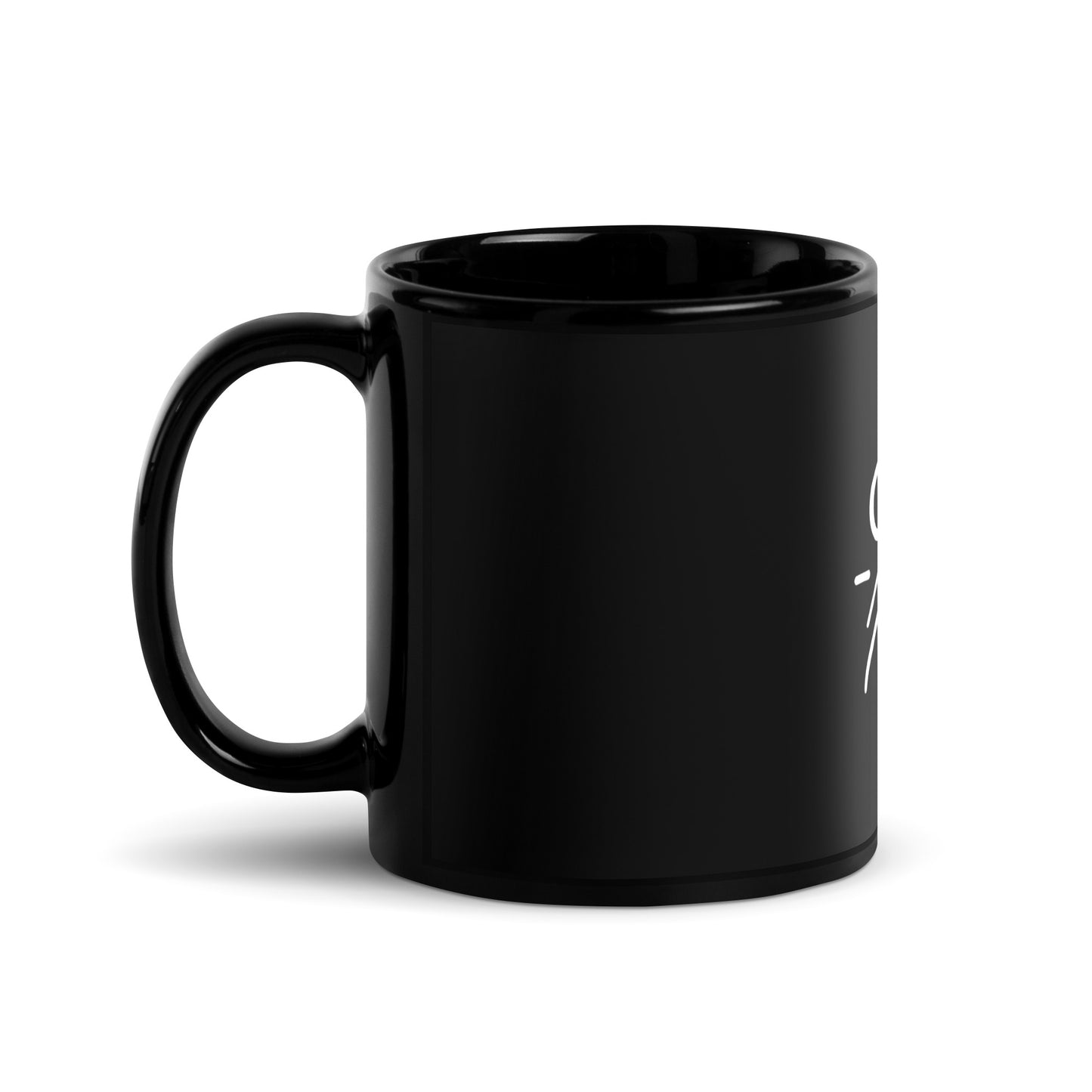 TR Schwarze glänzende Tasse